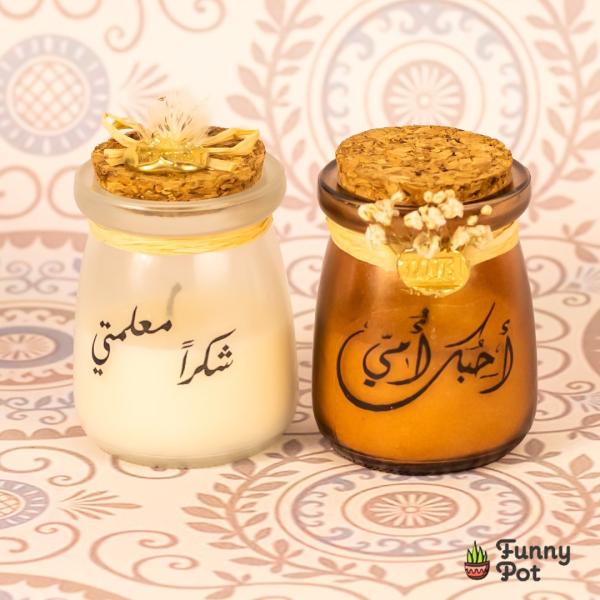 بوت زجاج شمع